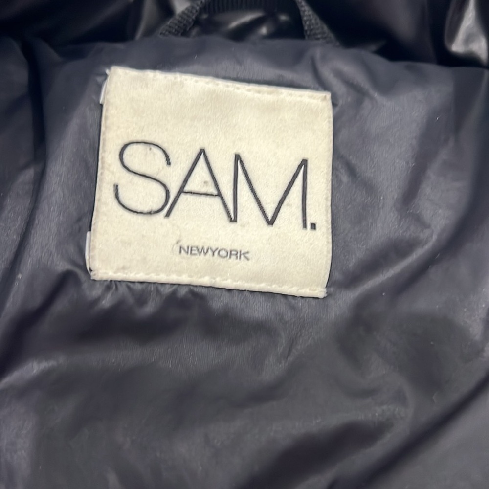 SAM Shiny Black Down Jacket - Picture 2 of 4